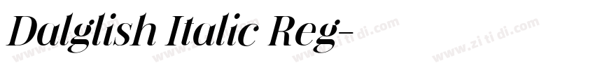 Dalglish Italic Reg字体转换